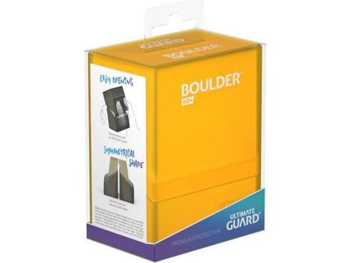 Supplies Ultimate Guard - Boulder Deck Case - Amber - 60 - Cardboard Memories Inc.