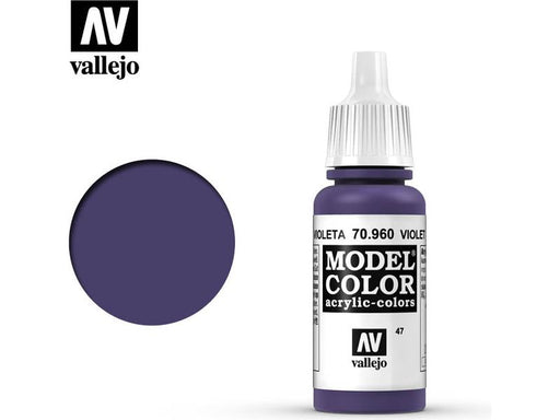 Paints and Paint Accessories Acrylicos Vallejo - Violet - 70 960 - Cardboard Memories Inc.