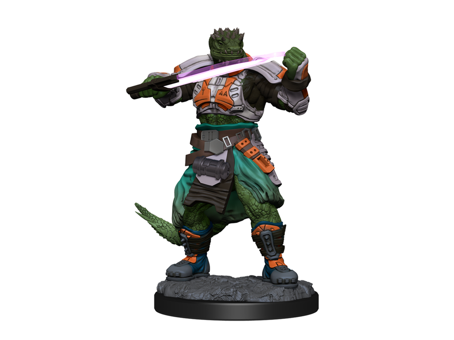 Role Playing Games Wizkids - Starfinder - Unpainted Miniature - Deep Cuts - Vesk Soldier - 90336 - Cardboard Memories Inc.