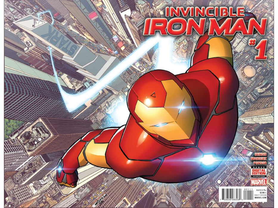 Comic Books Marvel Comics - Invincible Iron Man (2015 2nd Series) 001 (Cond. FN) - 1303 - Cardboard Memories Inc.