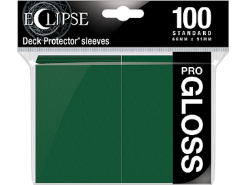Supplies Ultra Pro - Eclipse Gloss Deck Protectors - Standard Size - 100 Count Forest Green - Cardboard Memories Inc.