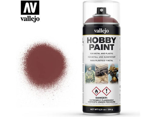 Paints and Paint Accessories Acrylicos Vallejo - Paint Spray - Gory Red - 28 029 - Cardboard Memories Inc.
