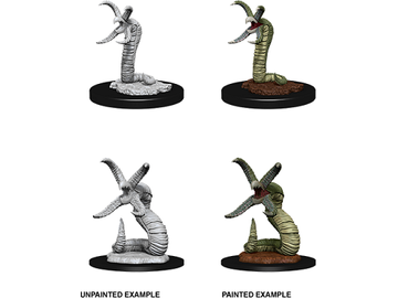 Role Playing Games Wizkids - Dungeons and Dragons - Unpainted Miniature - Nolzurs Marvellous Miniatures - Grick and Grick Alpha - 90068 - Cardboard Memories Inc.