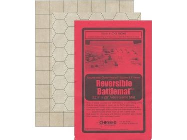 Role Playing Games Chessex - Reversible Battlemat - 1-inch Square and 1-inch Hex 23 1/2 x 26 - CHX 96246 - Cardboard Memories Inc.