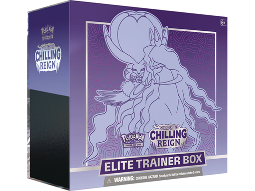 Trading Card Games Pokemon - Sword and Shield - Chilling Reign - Elite Trainer Box - Shadow Rider Calyrex VMAX - Cardboard Memories Inc.
