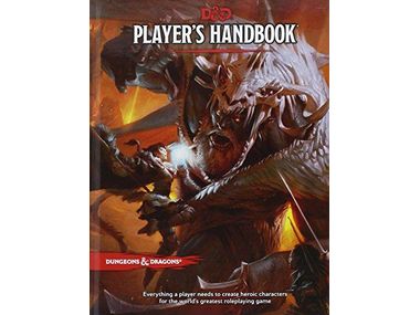 Role Playing Games Wizards of the Coast - Dungeons and Dragons - Players Handbook 5th Edition - Cardboard Memories Inc.