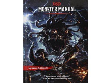 Role Playing Games Wizards of the Coast - Dungeons and Dragons - 5th Edition - Monster Manual - Cardboard Memories Inc.