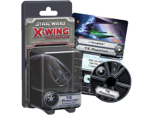 Collectible Miniature Games Fantasy Flight Games - Star Wars X-Wing Expansion Pack - Tie Phantom - Cardboard Memories Inc.