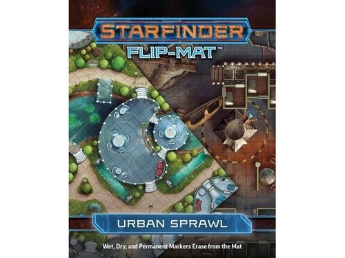 Role Playing Games Paizo - Starfinder Flip-Mat - Urban Sprawl - Cardboard Memories Inc.