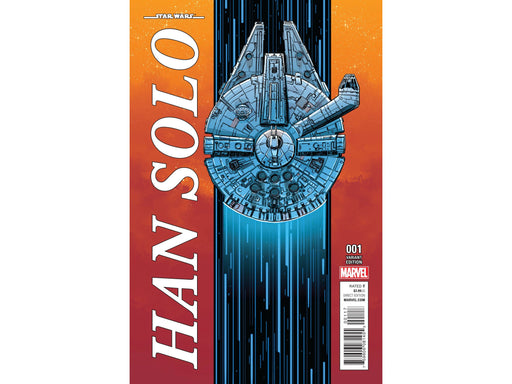 Comic Books Marvel Comics - Star Wars Han Solo 001-Millennium Falcon Cover- 3570 - Cardboard Memories Inc.