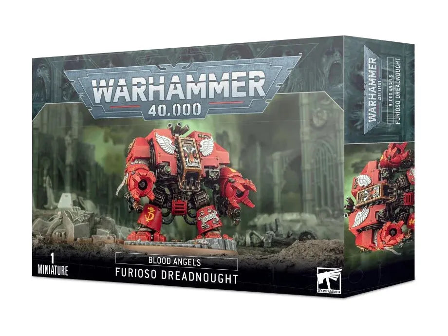 Collectible Miniature Games Games Workshop - Warhammer 40K - Blood Angels - Furioso Dreadbought - 41-11 - Cardboard Memories Inc.