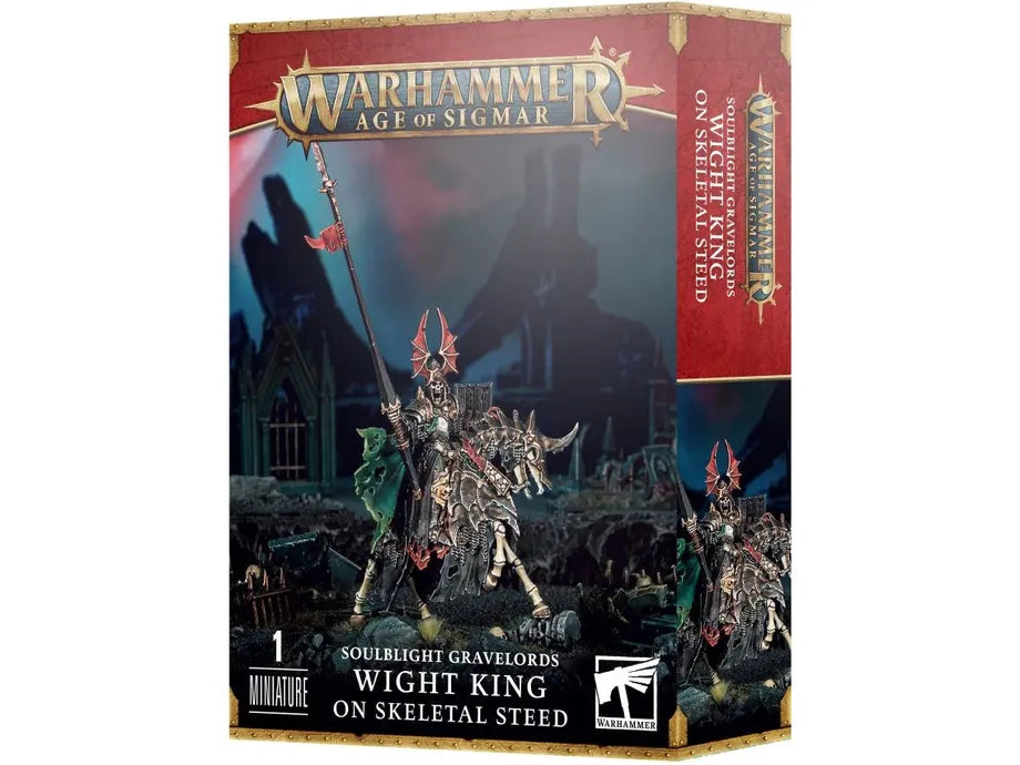 Collectible Miniature Games Games Workshop - Warhammer Age of Sigmar - Soulblight Gravelords - Wight King on Skeletal Steed - 91-65 - Cardboard Memories Inc.