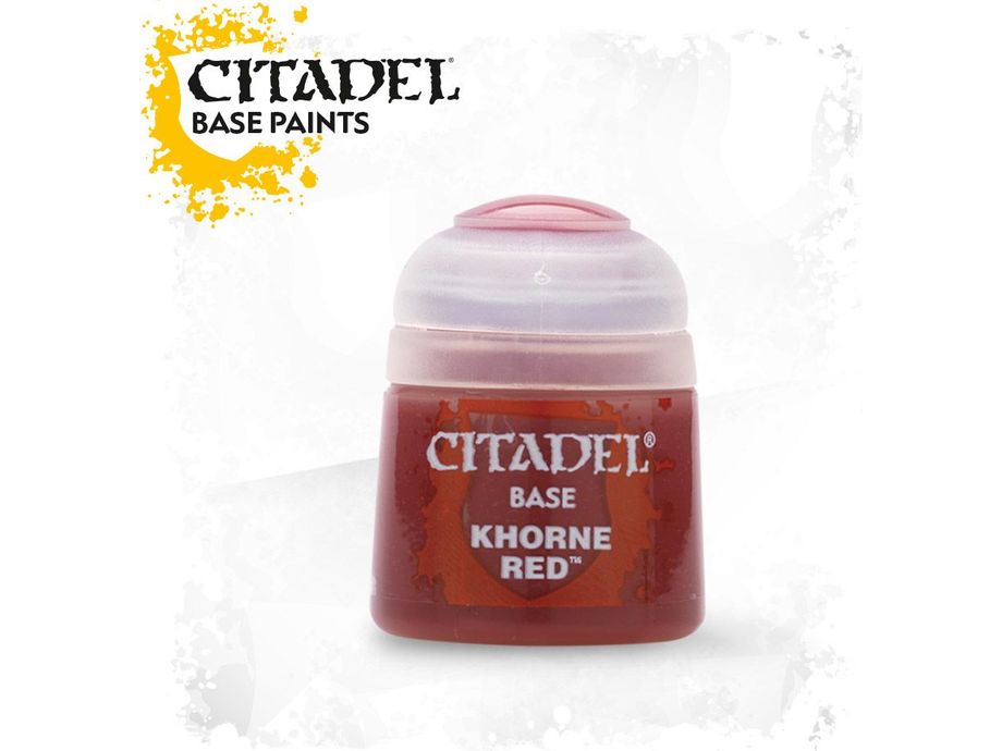 Paints and Paint Accessories Citadel Base - Khorne Red - 21-04 - Cardboard Memories Inc.