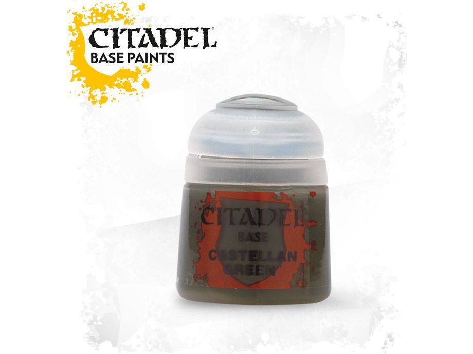 Paints and Paint Accessories Citadel Base - Castellan Green 12ml - 21-14 (New Barcode) - Cardboard Memories Inc.