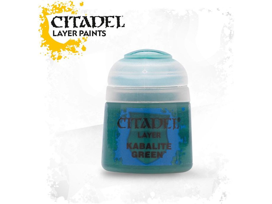 Paints and Paint Accessories Citadel Layer - Kabalite Green 22-21 - Cardboard Memories Inc.