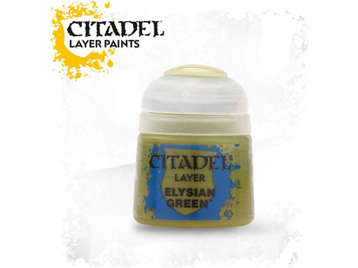 Paints and Paint Accessories Citadel Layer - Elysian Green 12ml - 22-30 (New Barcode) - Cardboard Memories Inc.