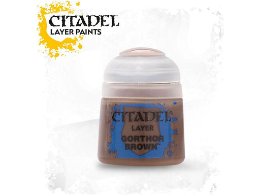 Paints and Paint Accessories Citadel Layer - Gorthor Brown - 22-47 - Cardboard Memories Inc.