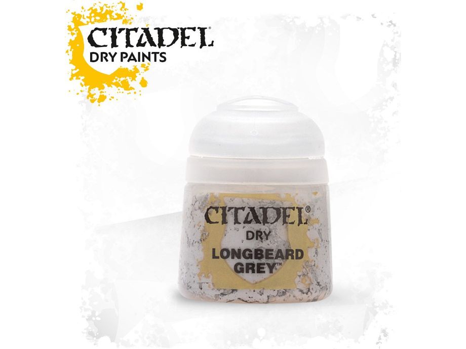 Paints and Paint Accessories Citadel Dry Paint - Longbeard Grey - 23-12 - Cardboard Memories Inc.