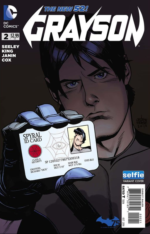 Comic Books DC Comics - Grayson (2014) 002 - Cover B Selfie Variant Edition (Cond. FN) - 4233 - Cardboard Memories Inc.