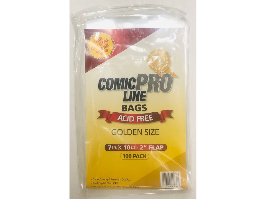 Supplies Coast To Coast - Golden Bags - Package of 100 - Cardboard Memories Inc.