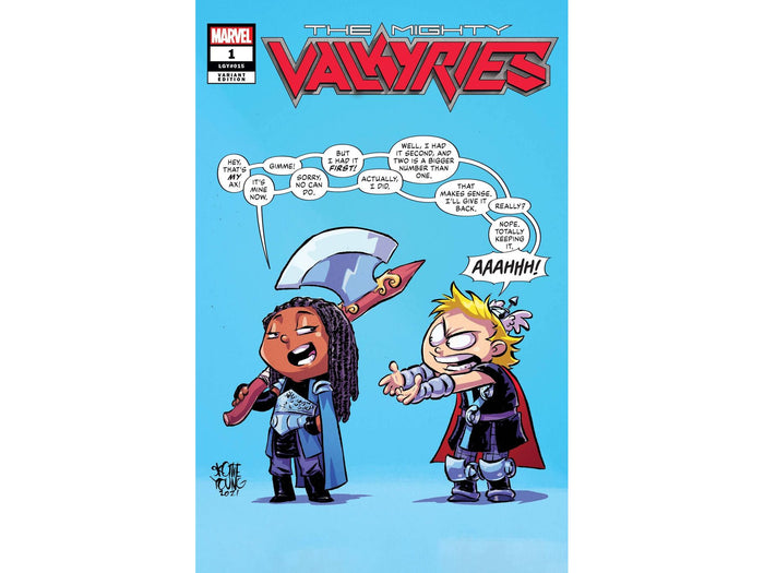 Comic Books Marvel Comics - Mighty Valkyries 001 of 5 - Young Variant Edition - Cardboard Memories Inc.
