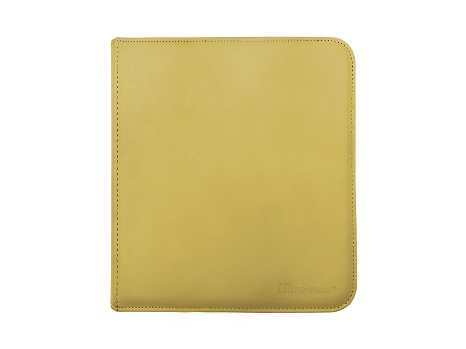 Supplies Ultra Pro - 12 Pocket Pro Zipper Binder - Yellow - Cardboard Memories Inc.