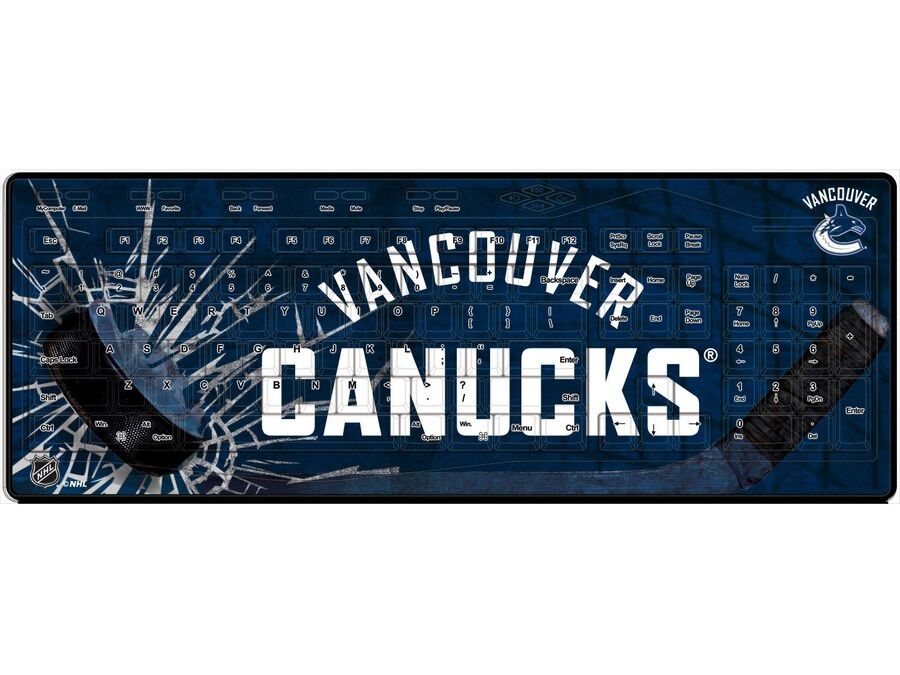 Supplies NHL - Wireless Keyboard - Vancouver Canucks - Cardboard Memories Inc.