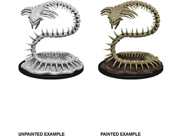 Role Playing Games Wizkids - Dungeons and Dragons - Unpainted Miniature - Nolzurs Marvellous Miniatures - Bone Naga - 90086 - Cardboard Memories Inc.