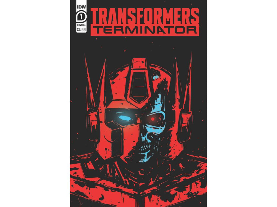 Comic Books IDW Comics - Transformers vs Terminator 001 Cover A Fullerton (Cond. VF-) - 11948 - Cardboard Memories Inc.