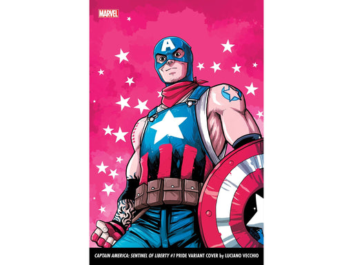 Comic Books Marvel Comics - Captain America Sentinel of Liberty 001 (Cond. VF-) - Vecchio Variant Edition - 16281 - Cardboard Memories Inc.