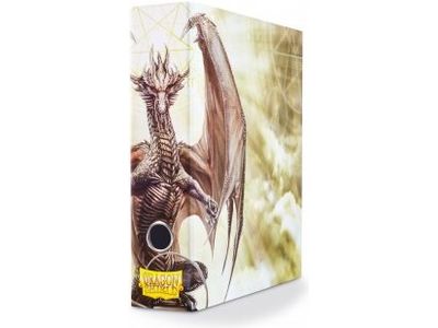 Supplies Arcane Tinmen - Dragon Shield Slipcase Binder - Dragon Art White - Cardboard Memories Inc.