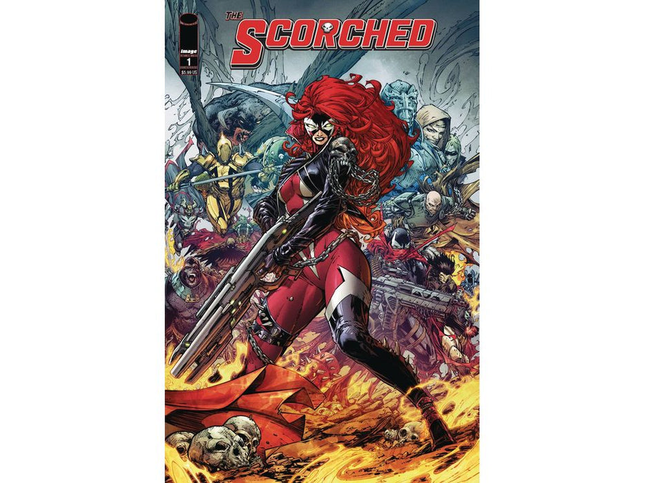 Comic Books Image Comics - Spawn Scorched 001 - Cover B Booth Variant Edition (Cond. VF-) - 9750 - Cardboard Memories Inc.