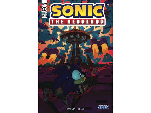 Comic Books IDW Comics - Sonic the Hedgehog 049 (Cond. VF-) - Gigi Dutreix Variant Edition - 12800 - Cardboard Memories Inc.