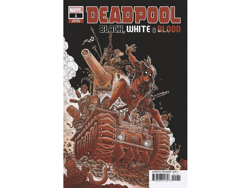 Comic Books Marvel Comics - Deadpool Black White Blood 001 - Storoke Variant Edition (Cond. VF-) - 11126 - Cardboard Memories Inc.