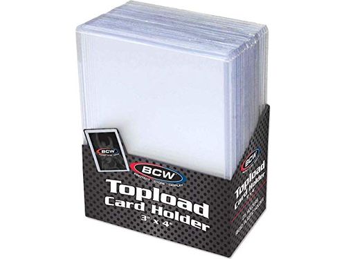 Supplies BCW - Trading Card Top Loaders - 3x4 Inch Regular 35pt - Package of 25 - Cardboard Memories Inc.
