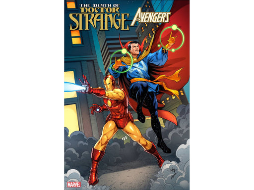 Comic Books Marvel Comics - Death of Doctor Strange - Avengers 001 - Crees Lee Variant Edition (Cond. VF-) - 9850 - Cardboard Memories Inc.
