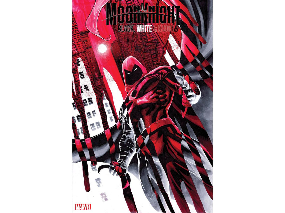 Comic Books Marvel Comics - Moon Knight Black White and Blood 002 of 4 (Cond. VF - 7.5) - Weaver Variant Edition - 16273 - Cardboard Memories Inc.