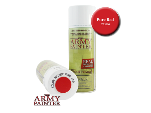 Paints and Paint Accessories Army Painter - Colour Primer - Pure Red - Paint Spray - Cardboard Memories Inc.