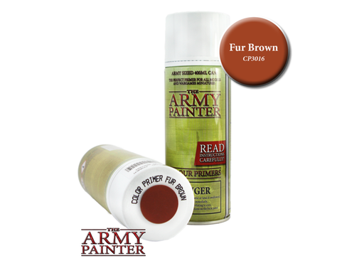 Paints and Paint Accessories Army Painter - Colour Primer - Fur Brown - Paint Spray - Cardboard Memories Inc.