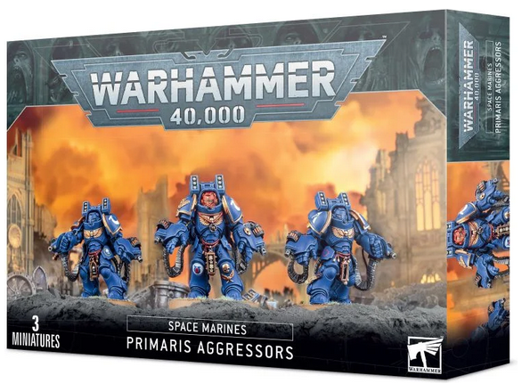 Collectible Miniature Games Games Workshop - Warhammer 40K - Space Marines - Primaris Aggressors - 48-69 - Cardboard Memories Inc.