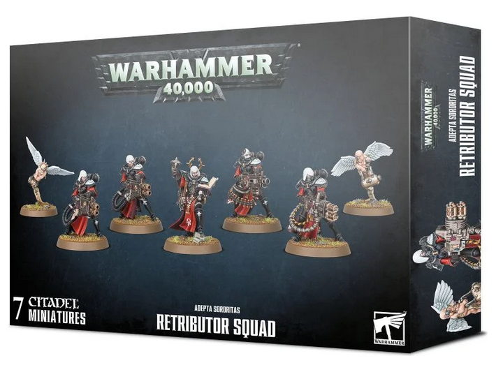 Collectible Miniature Games Games Workshop - Warhammer 40K - Adepta Sororitas - Retributor Squad - 52-25 - Cardboard Memories Inc.