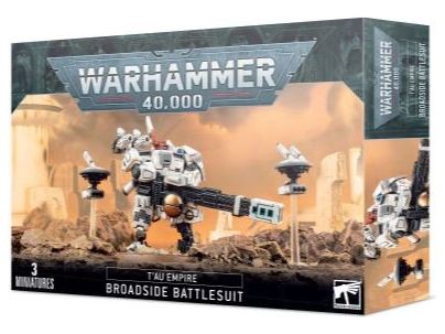 Collectible Miniature Games Games Workshop - Warhammer 40K - Tau Empire - XV88 Broadside Battlesuits - 56-15 - Cardboard Memories Inc.