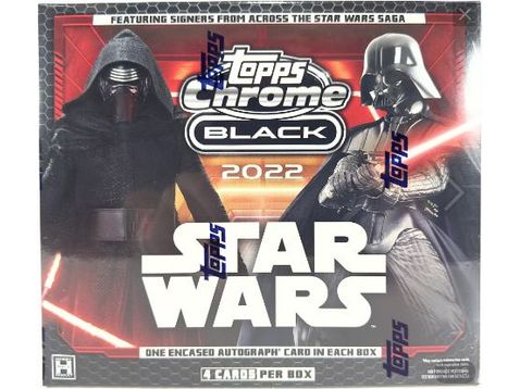 Non Sports Cards Topps - Star Wars - 2022 - Chrome Black - Hobby Box - Cardboard Memories Inc.