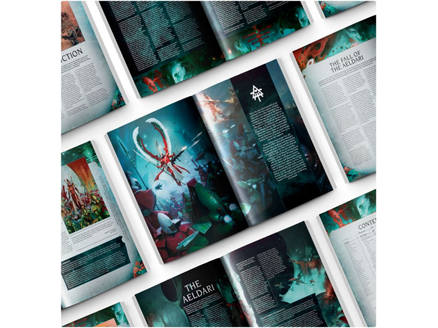 Collectible Miniature Games Games Workshop - Warhammer 40K - Codex - Aeldari - 9th Edition - Hardcover - 46-01 - Cardboard Memories Inc.