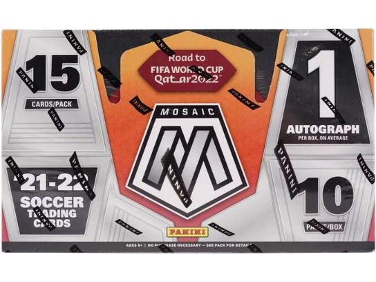 Sports Cards Panini - 2021-22 - Soccer - Mosaic - FIFA Road to the Cup - Hobby Box - Cardboard Memories Inc.