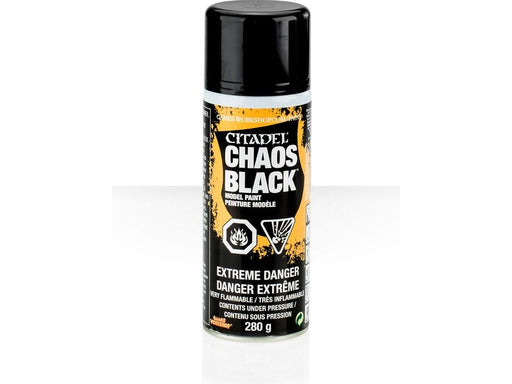 Paints and Paint Accessories Citadel Spray - Chaos Black 400ml - Cardboard Memories Inc.