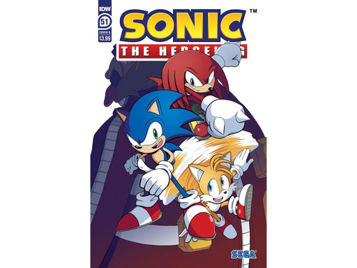 Comic Books IDW Comics - Sonic the Hedgehog 051 (Cond. VF-) - Cover B Lide Variant Edition - 16136 - Cardboard Memories Inc.