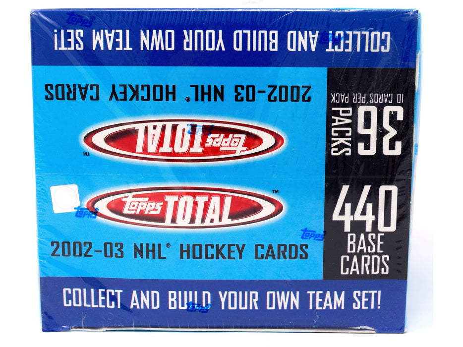 Sports Cards Topps - 2002-03 - Hockey - Total - Retail Box - Cardboard Memories Inc.