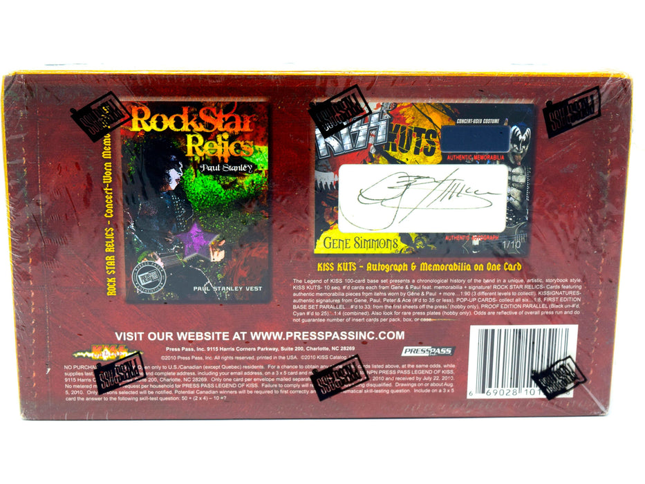 Non Sports Cards Press Pass - 2010 - Legend of Kiss Trading Cards - Hobby Box - Cardboard Memories Inc.