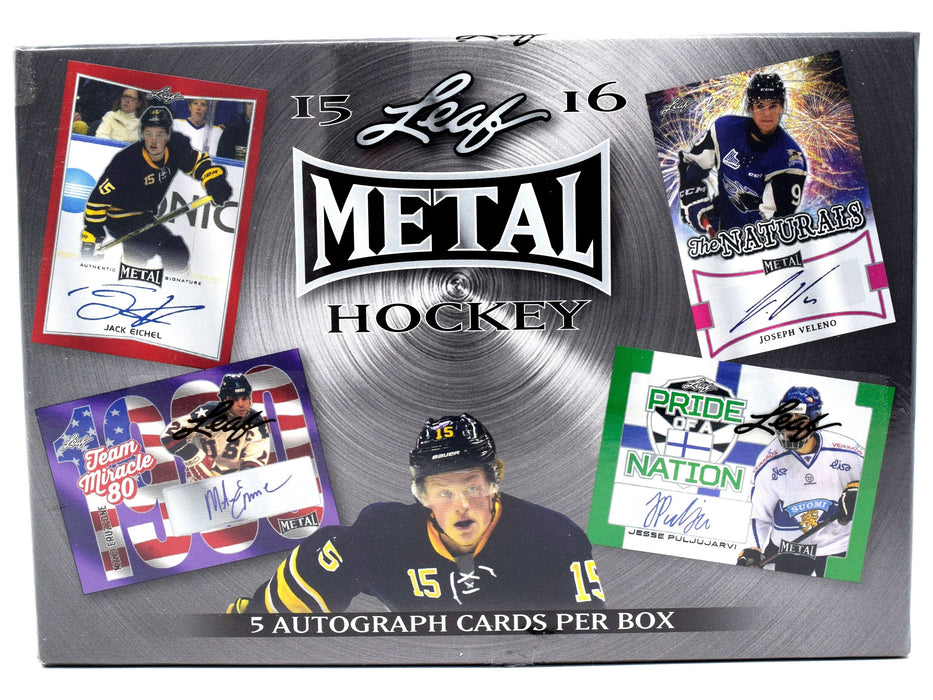 Sports Cards In the Game - 2015-16 - Hockey - Leaf Metal - Hobby Box - Cardboard Memories Inc.